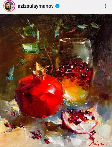 Cuadros Diy, Pomegranate Art, Realistic Oil Painting, Abstract Floral Art, Sketchbook Art Journal, Fruit Painting, Wine Art, A Level Art, Still Life Art