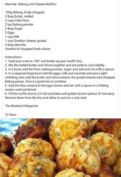 Savory Muffins Recipes, South African Food, Savory Muffins, Homemade Dinner Rolls, Muffin Tin Recipes, Cheese Muffins, Hot Dog Recipes, Savoury Baking, South African Recipes