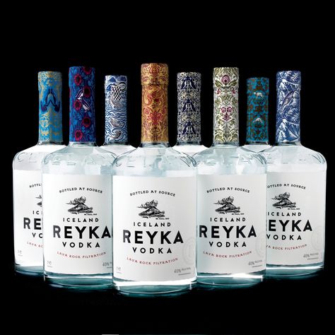 Spirit Packaging, Best Vodka Brands, Alcohol Branding, Vodka Packaging Design, Reyka Vodka, Absolute Vodka Bottle, Absolut Elyx Vodka, Alcoholic Bottles, Vodka Packaging