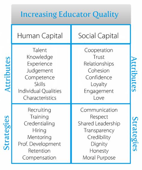 Inceasing Educator Quality.: Nice diagram on human and social capital.. Hr Strategy, Team Builders, What Is Human, Leadership Inspiration, Human Capital, Library Skills, Social Capital, Skill Development, Change Management