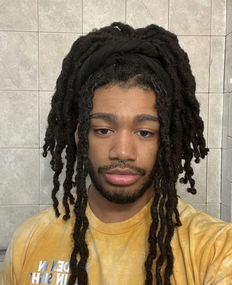 Guys With Locs, Black Hairstyles Male, Highschool Hairstyles, Mens Twists Hairstyles, Long Dreads, Locs Styles, Loc Inspiration, Dreadlock Hairstyles For Men, Beautiful Dreadlocks