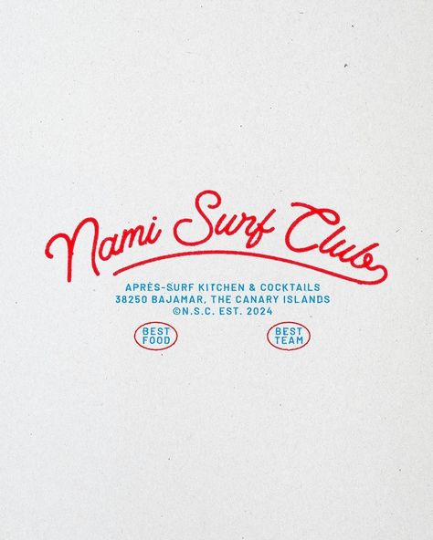 Branding • Instagram Supper Club Logo, Surf Kitchen, Miami Branding, Retro Restaurant Branding, Beach Club Graphic Design, Beach Club Brand Identity, Beach Club Logo Design, Miami Beach Club, Cocktail Club