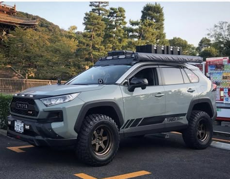 Toyota Rav4 Offroad, Rav4 Custom, Rav4 Offroad, Rav4 Accessories, Toyota Cruiser, Toyota Suv, Solo Camping, Rav4 Hybrid, Toyota Rav