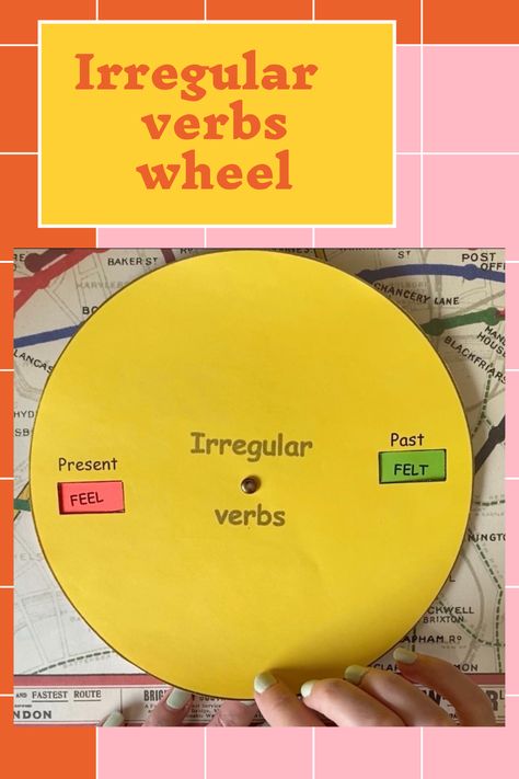 Easy way for your students to study and remember past tense of irregular verbs! Easy Way To Learn English Tenses, Teaching Irregular Verbs, Irregular Verbs Activities, Irregular Verbs Game, Verb Tenses Activities, Teacher Vision Board, Verb Games, Verbs Activities, Irregular Past Tense Verbs