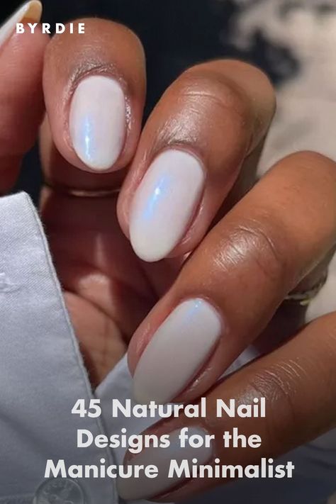 45 Natural Nail Designs for the Manicure Minimalist Natural Nail Looks Acrylic, Subtle Neutral Nails, Biogel Nails Natural, Clean Gel Nails, Natural Shellac Nails, Natural Sns Nails, Gel Nails Short Natural, Structured Gel Manicure Designs, Natural Looking Dip Nails