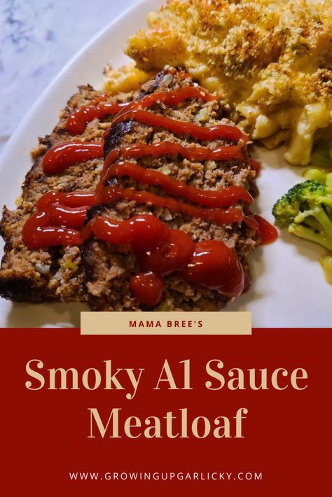 No, this isn’t April Fools! I’m back, haha! Anyway, this A1 meatloaf is one of my family’s absolute favorite comfort food dishes. Meatloaf is a classic staple that anyone should know how to make. However, traditional style recipes usually contain ketchup. So, the A1 sauce I add to this recipe gives a smoky, elevated flavor... Meatloaf With Oatmeal, Meatloaf Sandwich, Cheddar Burger, Good Meatloaf Recipe, Best Meatloaf, Comfort Food Recipes, Hamburger Recipes, Ground Beef Recipes For Dinner, Steak Sauce