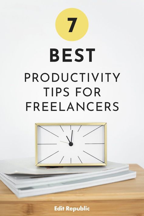 Running a freelance business means wearing different hats, so we came up with a list of productivity tips for beginner freelancers to help you stay on top of everything. When you are first starting your business it can feel like there is a lot to learn. We created this simple list to help beginner entrepreneurs and seasoned freelancers take control of their day, business & success. Visit: editrepublic.com to read our tips. Digital Nomad Jobs, Work From Home Careers, Legitimate Work From Home, Check Email, Different Hats, Freelance Business, Project Management Tools, Work From Home Opportunities, Work From Home Tips