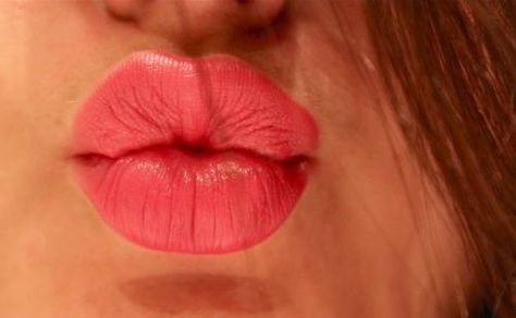 great lip color! Puckered Lips Drawing, Lips Drawing Reference, Puckered Lips, Mouth Reference, Lips Drawing, Kissable Lips, Hot Lips, Pink Lipstick, Lip Fillers