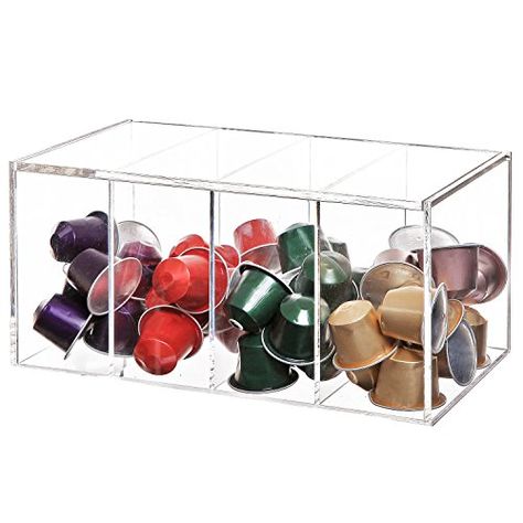 Nespresso Capsule Holder, Coffee Capsule Holder, Coffee Organization, Coffee Pod Storage, Tea Bag Organizer, Capsule Holder, Acrylic Display Box, Coffee Pod Holder, Coffee Storage