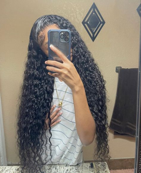 Curly Hair Sew In, Sew In Weave Hairstyles, Hair Growth Kit, Deep Wave Wig, Frontal Wig Hairstyles, Curly Crochet Hair Styles, Beautiful Dreadlocks, Cool Braid Hairstyles, Wave Wig