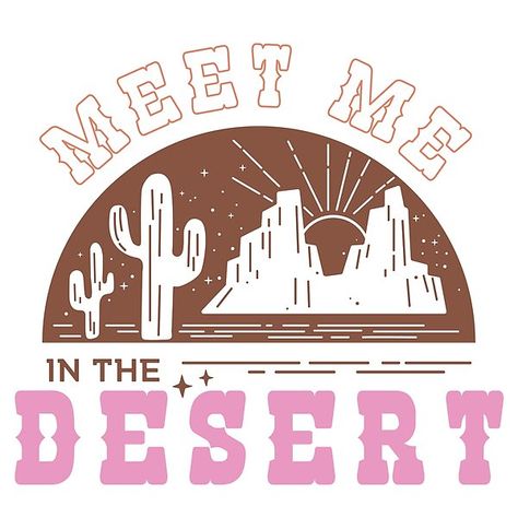 Desert Words, Desert Scene, Modern Western, Dog Mat, Clothing Logo, The Text, In The Desert, Journal Gift, Vintage Inspired Design