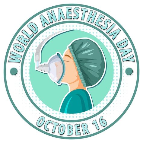 Free vector world anaesthesia day logo d... | Free Vector #Freepik #freevector #cartoon-logo #empty-banner #cartoon-frame #cartoon-banner World Anaesthesia Day, Day Logo Design, Cartoon Banner, Cartoon Frame, Frame Cartoon, Banner Cartoon, Day Logo, Logo D, About World