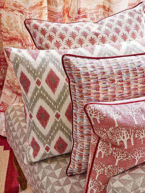 Fabrics from the Eden Collection by Jane Churchill Country Style Curtains, Jane Churchill, Red Words, Boho Bedding, Fabulous Fabrics, Churchill, Spring 2017, Pattern Books, Soft Furnishings