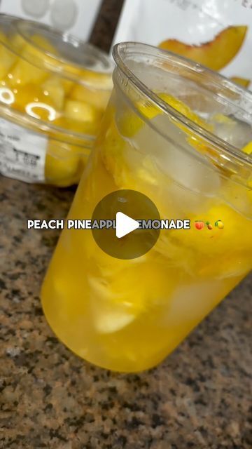 Chrisy Lala on Instagram: "Peach Pineapple Lemonade🍑🍍🍋
Follow @chrisylalaa for more inspo 💕

#summerdrink #summerlemonade #lemonade #easydrink #drinkrecipes #drinkrecipe #drinks #drink #fruitlemonade #fruits #dicedpineapples" Chefs Recipes, Pineapple Lemonade, Summer Lemonade, Dinner Party Decorations, Ways To Eat Healthy, Diner Recipes, Fruity Drinks, Easy Drinks, Dee Dee