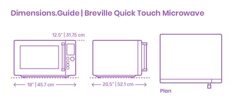 The Breville Quick Touch Microwave is an intuitively engineered microwave with a smart setting system making it easy to use for cooking, defrosting, or heating. It spots a quick menu for dynamic results while also including an inside door having shortcut panels for ease of use. Downloads online #fixtures #home #kitchen #microwaves Dinner Table Dimensions, Furniture Details Drawing, Microwave Dimensions, Fireplace Dimensions, Modern Wood Coffee Table, Elevation Plan, Kitchen Layout Plans, Kitchen Mood Board, Architecture Portfolio Design