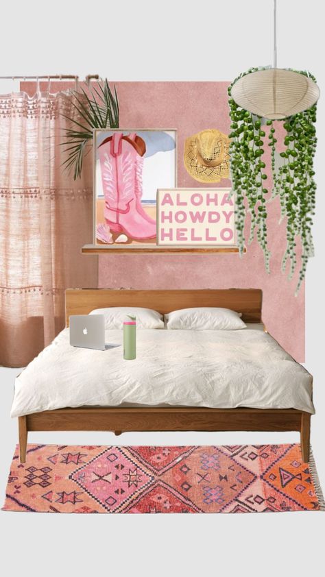 Pink Western Room, Pink Western Bedroom, Western Chic Bedroom, Girly Western Bedroom, Cowgirl Room Ideas, Coastal Cowgirl Bedroom, Coastal Cowgirl Room, Pink Coastal Cowgirl, Cowgirl Bedroom