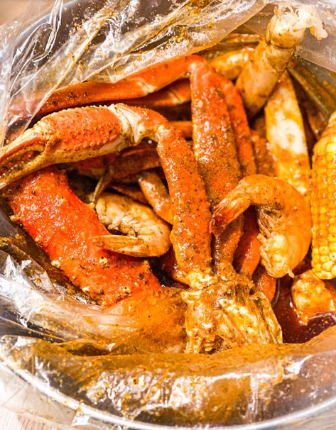 How I Make My Seafood Boils in A Bag Boil Recipes Cajun, Crab Boil Bag Recipe, Seafood Boil In A Bag, Seafood Boil Recipes Cajun, Corn And Sausage, Crab Boil Recipe, Seafood Boil Recipe, Seafood Broil, Seafood Boils