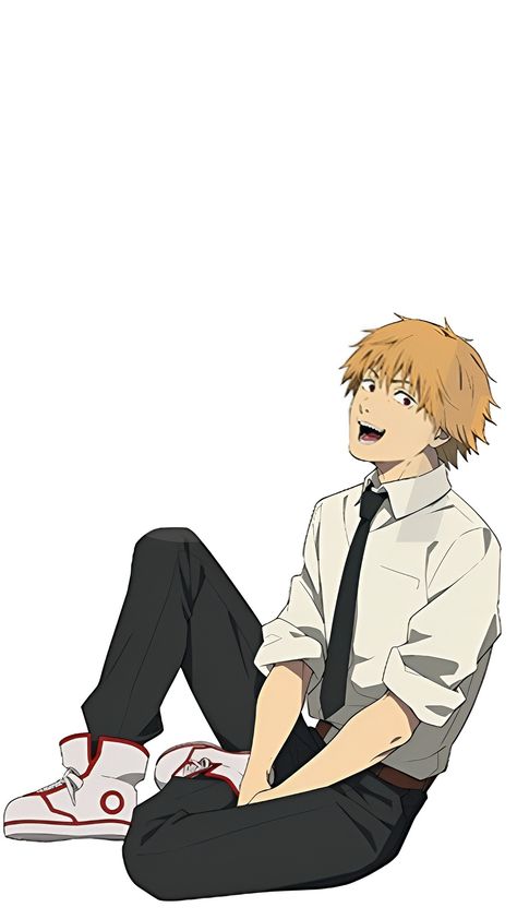 Denji Official Art, Men's Study, Anime Boy Hair, Anime Head, Boy Poses, Daily Drawing, Graphic Design Fun, Anime Character Drawing, Anime Couples Drawings