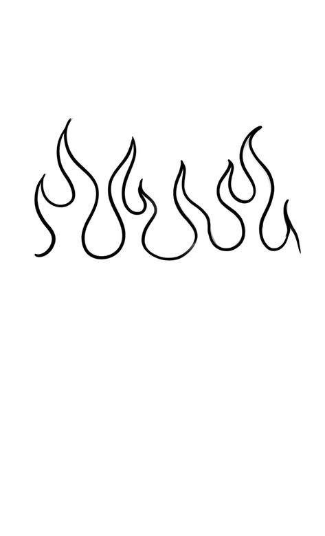 Small Outline Drawings, Fire Wrist Tattoo, Flame Tattoo Stencil, Small Tattoo Stencil, Fuego Tattoo, Fire Outline, Flames Drawing, General Tattoo, Flames Tattoo