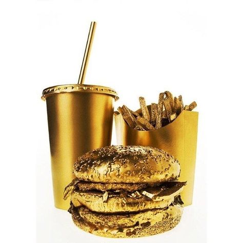 Over-the-Top Gold Food Just in Time for the Oscars Golden Food, Mcdonalds Ice Cream, Gold Everything, Midas Touch, Edible Gold, Gold Aesthetic, Happy Meal, Touch Of Gold, Gold Rush