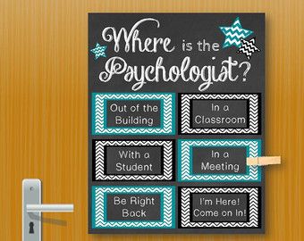 School Psychology Gift, School Psychologist, Office Decor, Door Decoration, Psychology Poster, Psychology Art, Printable Art, Psychologist School Counselor Office Door, Counselor Door Sign, Counselor Door, Reading Teacher Gifts, School Counselor Gifts, School Nurse Office, School Counseling Office, School Counselor Office, Psychology Gifts