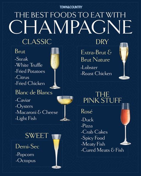 Concert Snacks, Champagne Dinner, Champagne Pairing, Wine Chart, Wine Snob, Food Pairing, Dining Etiquette, Wine Pairings, Valentines Day Dinner