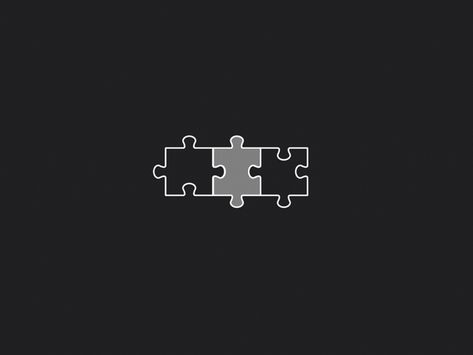 Puzzle Motion Graphic, Puzzle Logo Design Ideas, Cute Wallpaper Gif, Puzzle Animation, Puzzle Graphic Design, Black Cute Wallpaper, Puzzle Video, Puzzle Graphic, Puzzle Logo