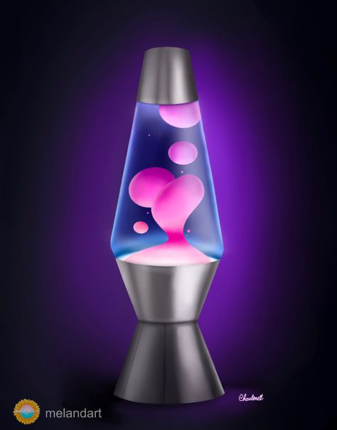 Glowing lava lamp digital drawing created by melandart using the procreate drawing app. #procreate #drawing #digitaldrawing #digitalillustration #artist #artistsoninstagram #procreatedrawing #procreateillustration Lava Lamp Illustration, Lava Lamp Painting, Lava Lamp Drawing, Lava Lamp Art, Lava Lamp Aesthetic, Purple Lava Lamp, Disney Canvas Paintings, Led Painting, Funky Lamps