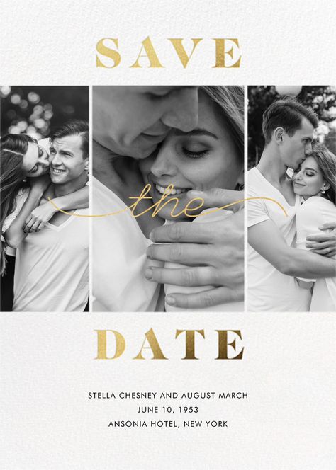 Paperless Post - Suki by Paperless Post Safe The Date, Save The Date Pictures, Save The Date Online, Digital Invitations Wedding, Wedding Album Design, Date Photo, Modern Save The Dates, Save The Date Designs, Paperless Post