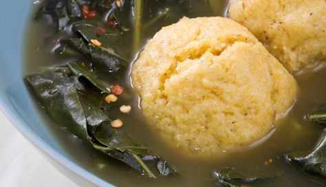 Collard Greens with Cornmeal Dumplings Cherokee Recipes, Native Recipes, Dumpling Recipes, Southern Foods, Native American Food, Cornmeal Dumplings, Native Foods, Dumplings Recipe, American Recipes