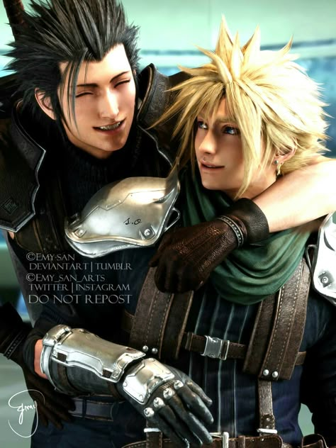 Zack fair and cloud'fanart 《Crisis core》 Final Fantasy Crisis Core, Ffvii Rebirth, Final Fantasy Cloud Strife, Final Fantasy Vii Cloud, Zack Fair, Crisis Core, Final Fantasy Cloud, Cloud And Tifa, Final Fantasy Vi