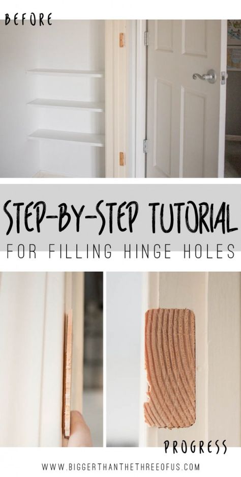 Fixing Door Hinge Holes, Door Hinge Repair, Easy Home Improvement Projects, Home Fix, Door Repair, Diy Home Repair, Diy Remodel, Home Repairs, Back To Nature