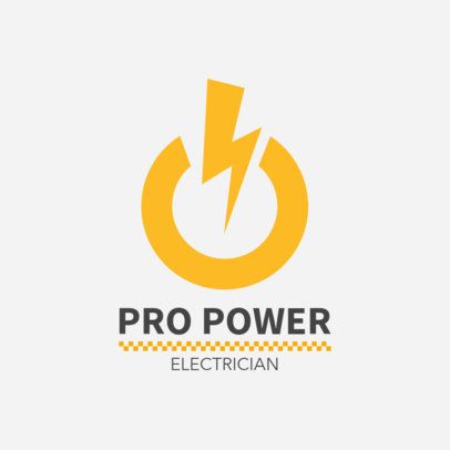 Electrician Logo Maker | Online Logo ... Logo Design For Electronic Store, Electricity Logo Design Ideas, Electrical Company Logo Design Ideas, Power On Logo, Electrical Engineering Logo, Electric Company Logo, Electric Logo Design, Power Logo Design, Electrical Company Logo