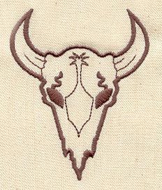 Steer Skull | Urban Threads: Unique and Awesome Embroidery Designs Branding Symbols, Steer Skull, Freestanding Lace Embroidery, Urban Threads, Holiday Flower, Cow Art, Applique Embroidery Designs, Free Machine Embroidery Designs, Embroidery Library