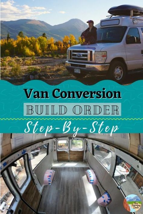 Van Conversion Plans, Ford Van Conversion, Van Conversion Build, Converted Vans, Motorhome Travels, Van Conversion Interior, Build A Camper Van, Build A Camper, Van Life Diy