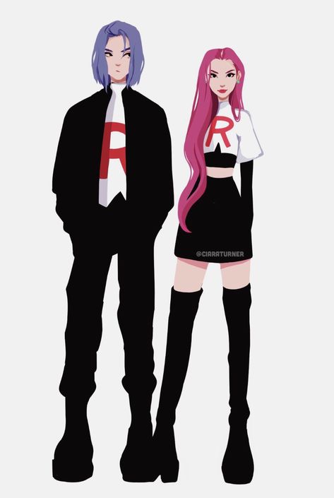 Team Rocket Costume, Team Rocket Cosplay, Equipe Rocket Pokemon, James Pokemon, Pokemon Team Rocket, Pokemon Mew, Jesse James, Team Rocket, Pokemon Fan Art