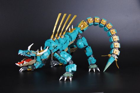 Ninjago Jungle Dragon Lego Ninjago Dragon Moc, Lego Dragon Moc, Lego Ninjago Dragon, Lego Monster, Lego Dinosaur, Lego Dragon, Ninjago Dragon, Lego Sculptures, Lego Animals