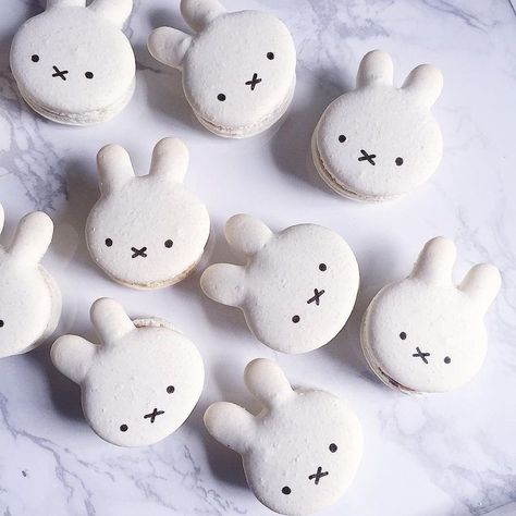 ━ 𝐡𝐚𝐳𝐞𝐥 ☻ Miffy Banner Discord, Miffy Cute Icon, Miffy Widget Long, Miffy Macarons, Miffy Icon Aesthetic, Miffy Aesthetic, Kue Macaroon, Macaron Cookies, Kawaii Dessert