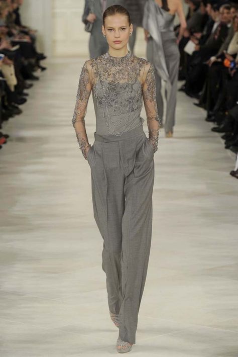 Paris Chic, Polo Women, Grey Lace, Ralph Lauren Style, 2014 Fashion, Fashion Images, Looks Chic, 2015 Fashion, Fall 2014