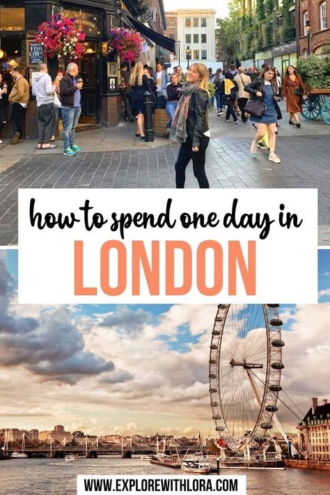 How to spend one day in London One Day In London, Places To Visit In London, Days Out In London, European Itineraries, European Road Trip, Day In London, Day Trips From London, Travel Guide London, Trip To Europe