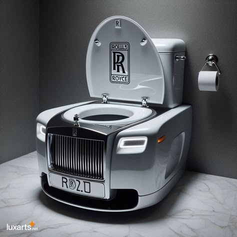 Supercar Style, Bathroom Bliss: Unleash Your Inner Racer with a Sleek Supercar Toilet 19 Crazy Bathroom, Crazy Bathrooms, Cool Toilets, Toilet Drawing, Zoo Station, Chrome Towel Bar, Kid Bathroom, Crazy Houses, Toilet Installation