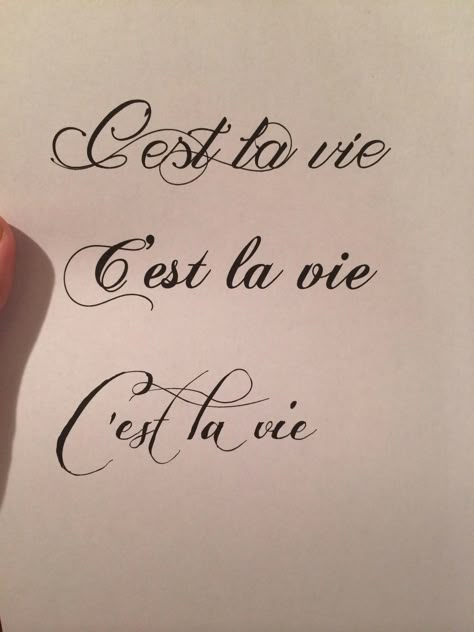 Tattoo ideas!! Love these fonts #tattoo #cestlavie Cestlavie Tattoo, Cest La Vie Tattoo Fonts, C'est La Vie Tattoo Fonts, Cest La Vie Tattoo, La Vie Tattoo, Fonts Tattoo, Leg Sleeve, Leg Sleeves, Tattoo Outline