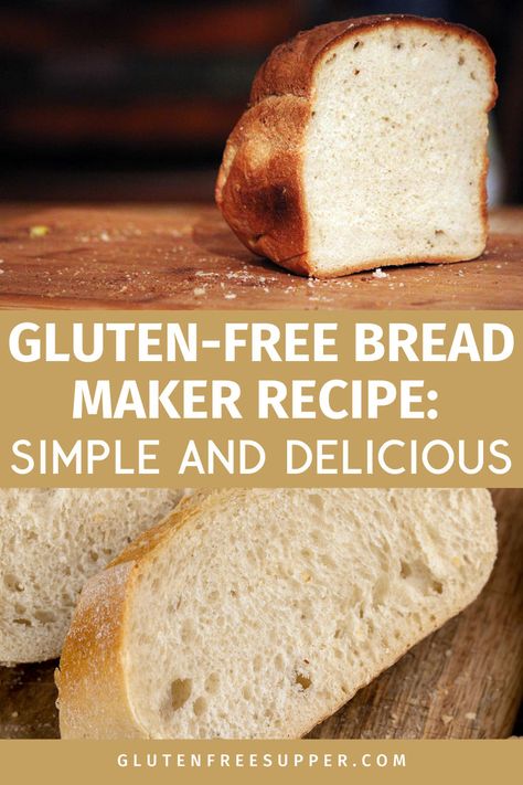 Discover the easiest way to make gluten-free bread with this simple bread machine recipe. Perfect for beginners and seasoned bakers alike, this recipe ensures a soft, delicious loaf every time. No more store-bought gluten-free bread when you can make it at home with minimal effort. Follow our step-by-step guide to enjoy fresh, homemade gluten-free bread made right in your bread maker. Try it today and taste the difference! Gluten Free Sourdough Bread In Bread Machine, Bread Machine Gluten Free Recipes, Gluten Free Bread Without Eggs, Bread Machine Gf Bread, Healthy Gluten Free Bread Machine Recipes, Gluten Free Bread Maker Recipes Easy, Gluten Free Crusty Bread Recipe, Recipe For Gluten Free Bread, Gluten Free Amish Bread