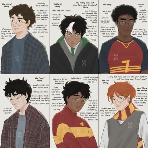 James And Harry Potter Fan Art, Poc Harry Potter Fan Art, Desi James Potter Fanart, Female Harry Potter Fan Art, Poc Harry Potter, Harry Potter Fanart Harry Fan Art, Indian Harry Potter, Modern Harry Potter, Hp Fanart