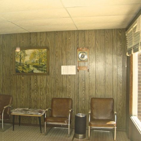 80s Office Aesthetic, Motel Room Aesthetic, Waiting Room Aesthetic, 80s Office, Human Pyramid, Dr Strangelove, Medical Furniture, Office Waiting Rooms, Apartment Hall