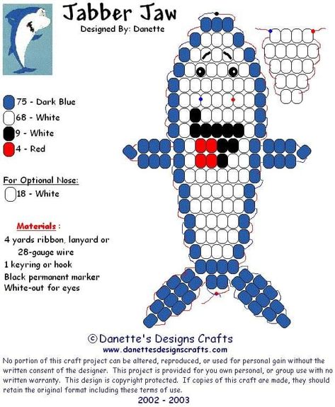 Bracelet Patterns Beads, Shark Bracelet, Keychains Ideas, Bead Buddies, Beaded Objects, Pony Bead Projects, Pony Bead Bracelets, Pony Bead Crafts, Kandi Ideas