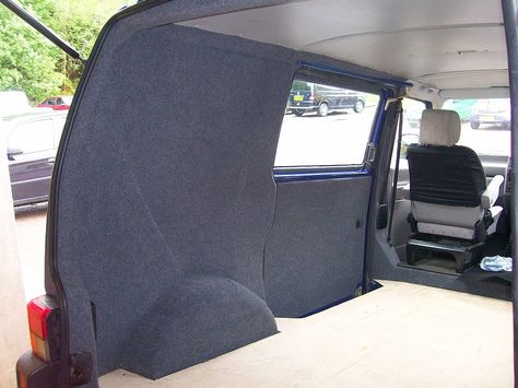 VW T4 Carpet Lining | VW T4 Carpet Lining | Vanguard Conversions | Flickr Vans Custom Ideas, Vw Transporter Van, Volkswagen T4, Motorhome Interior, T4 Camper, Vw Ideas, Minivan Camping, Van Conversion Interior, Volkswagen Camper