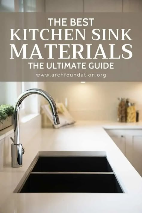 The 9 Best Kitchen Sink Materials: The Ultimate Guide Kitchen Sink With Quartz Countertop, Under Counter Sink Kitchen, Kitchen Sink Materials, Under Counter Kitchen Sink, Sink Options Kitchen, Kitchen Sink Composite, Kitchen Sinks Ideas Undermount, Under Mount Kitchen Sink Stainless Steel, Kitchen Sink Ideas 2023