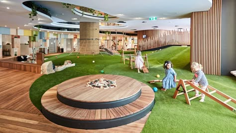 Guardian Early Learning Centre - Barangaroo Early Learning Activities Preschool, Child Care Center Design, Early Learning Environments, Indoor Play Area, Kindergarten Interior, Daycare Decor, Daycare Design, Kids Cafe, Kindergarten Design