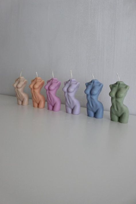 Goddess Candle, Venus Goddess, Body Candles, Body Candle, Soya Mumu, Aesthetic Candles, Cute Candles, Candle Aesthetic, Candle Craft